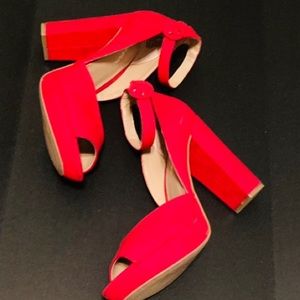 Sexy Red High Heels 👠 with adjustable strap